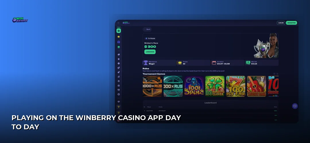WinBerry promotional banner