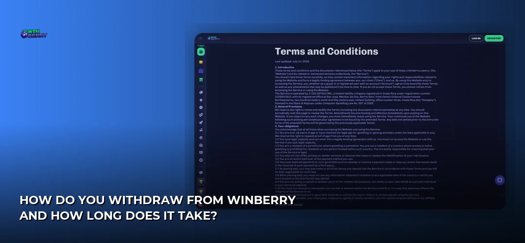 WinBerry promotional banner
